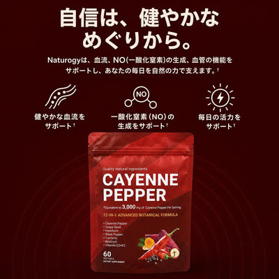 Cayenne Pepper™ 性的パフォーマンス向上グミ – より充実した性生活をサポート