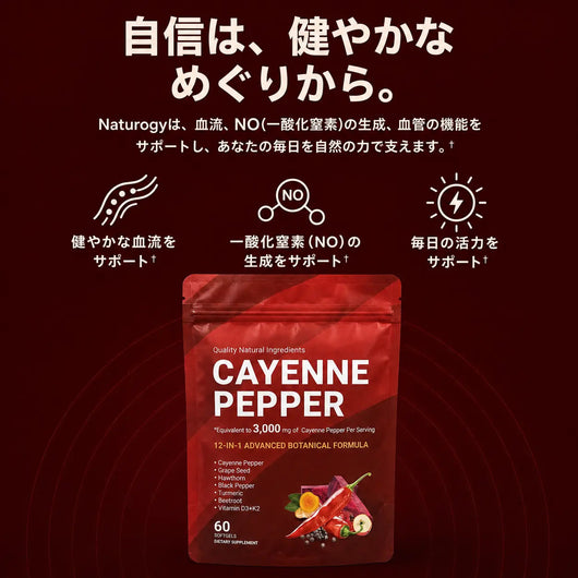 Cayenne Pepper™ 性的パフォーマンス向上グミ – より充実した性生活をサポート